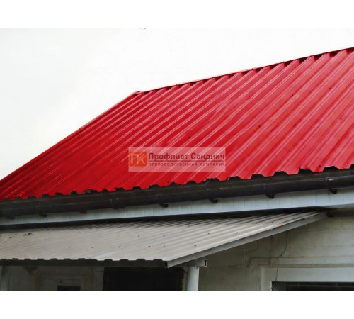 Профнастил НС44 0.5мм Полиэстер RAL3020