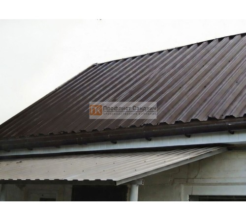 Профнастил НС44 0.5мм Viking RAL8019