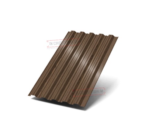 Профилированный лист НС35-1000 ECOSTEEL_MA-Мореный Дуб-0.5 Профилированный лист НС35-1000 ECOSTEEL_MA-Мореный Дуб-0.5