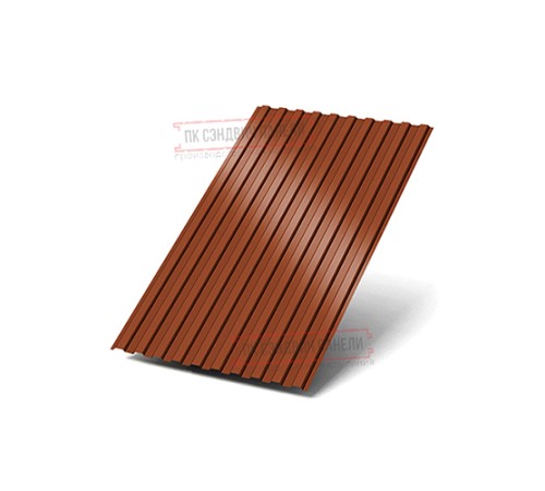 Профилированный лист С8х1150 Norman RAL8004-0.5 Профилированный лист С8х1150 Norman RAL8004-0.5