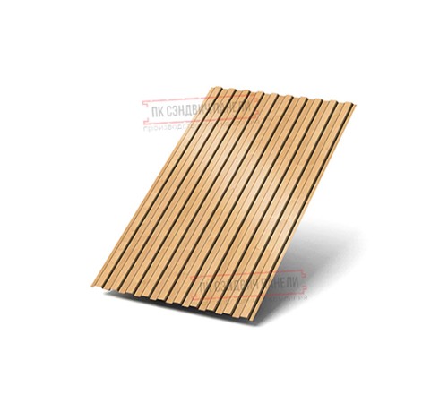 Профилированный лист С8х1150 ECOSTEEL-Клен-0.5. Профилированный лист С8х1150 ECOSTEEL-Клен-0.5.