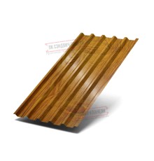 Профилированный лист С44-1000 ECOSTEEL_T-ЗолотойДуб-0.5