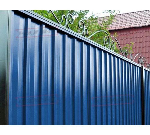 Профилированный лист С-15-1190-0.5 (с гранью) (Rooftop Matte) RAL 5005 Профилированный лист С-15-1190-0.5 (с гранью) (Rooftop Matte) RAL 5005