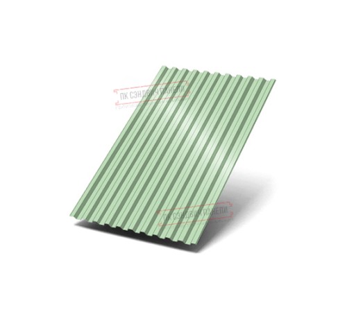 Профилированный лист C21х1000 Norman RAL6019-0.5 Профилированный лист C21х1000 Norman RAL6019-0.5