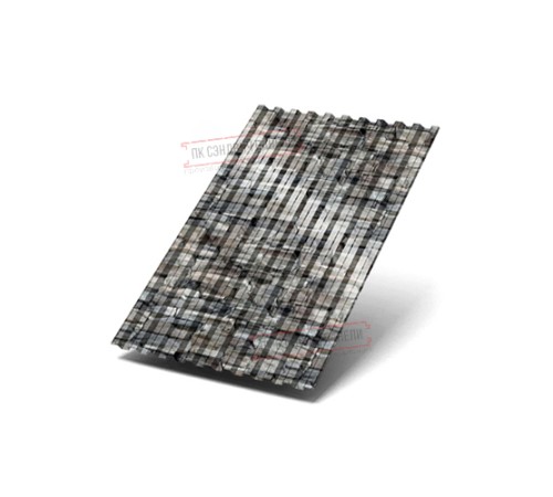 Профилированный лист C21х1000 ECOSTEEL-БелыйКамень-0.5 Профилированный лист C21х1000 ECOSTEEL-БелыйКамень-0.5