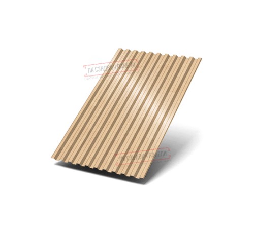 Профилированный лист C21х1000 ECOSTEEL-Клен-0.5 Профилированный лист C21х1000 ECOSTEEL-Клен-0.5