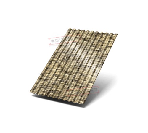 Профилированный лист C21х1000 ECOSTEEL-Песчаник-0.5 Профилированный лист C21х1000 ECOSTEEL-Песчаник-0.5
