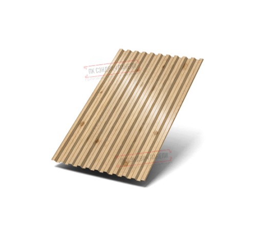 Профилированный лист C21х1000 ECOSTEEL-Сосна-0.5 Профилированный лист C21х1000 ECOSTEEL-Сосна-0.5