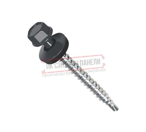 Саморезы 4,8х70 RAL 7024 Саморезы 4,8х70 RAL 7024