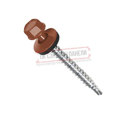 Саморезы 4,8х70 RAL 8004