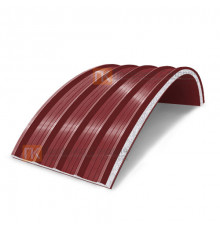 Сэндвич-панели арочные с пенополистиролом, ширина 1000 мм, толщина 20 мм, 0.5/0.5, RAL3011