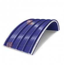 Сэндвич-панели арочные с пенополистиролом, ширина 1000 мм, толщина 10 мм, 0.5/0.5, RAL5002