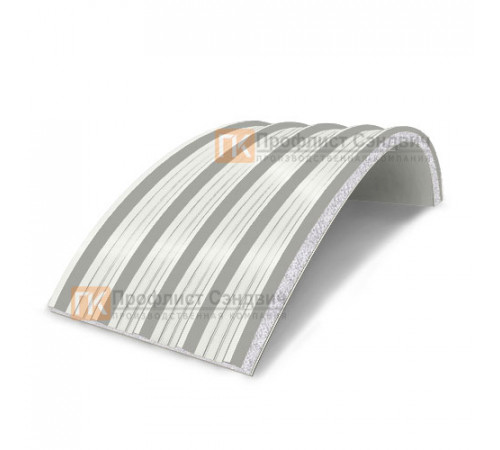 Сэндвич-панели арочные с пенополистиролом, ширина 1000 мм, толщина 20 мм, 0.5/0.5, RAL9003