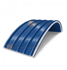 Сэндвич-панели арочные с пенополистиролом, ширина 1000 мм, толщина 30 мм, 0.5/0.5, RAL5005