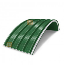 Сэндвич-панели арочные с пенополистиролом, ширина 1200 мм, толщина 20 мм, 0.5/0.5, RAL6002