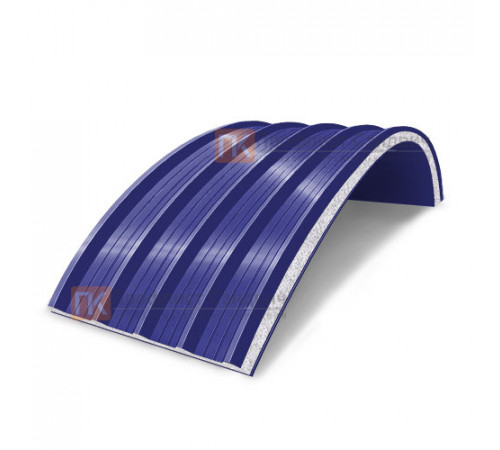 Сэндвич-панели арочные с пенополистиролом, ширина 1200 мм, толщина 40 мм, 0.5/0.5, RAL5002