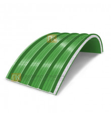 Сэндвич-панели арочные с пенополистиролом, ширина 1000 мм, толщина 30 мм, 0.5/0.5, RAL6018