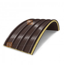 Сэндвич-панели арочные с пенополиуретаном, ширина 1200 мм, толщина 20 мм, 0.5/0.5, RAL8017