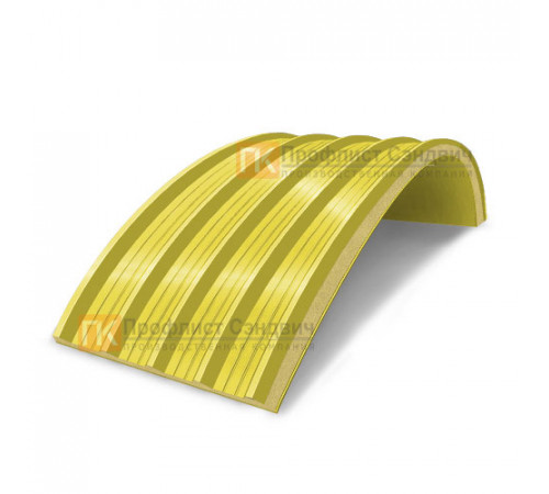 Сэндвич-панели арочные с пенополиуретаном, ширина 1200 мм, толщина 10 мм, 0.5/0.5, RAL1018