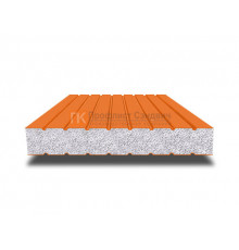 Сэндвич панели без замков с пенополистиролом, ширина 1200 мм, толщина 10 мм, 0.5/0.5, RAL2004