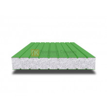 Сэндвич панели без замков с пенополистиролом, ширина 1200 мм, толщина 20 мм, 0.5/0.5, RAL6018