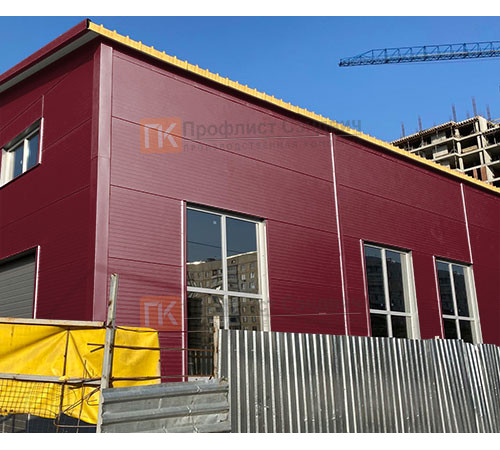 Сэндвич панели без замков с пенополистиролом, ширина 1000 мм, толщина 20 мм, 0.5/0.5, RAL3005