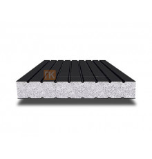 Сэндвич панели без замков с пенополистиролом, ширина 1000 мм, толщина 20 мм, 0.5/0.5, RAL9005