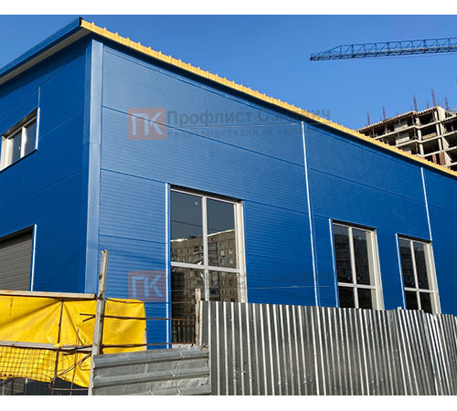 Сэндвич панели без замков с пенополиизоциануратом, ширина 1200 мм, толщина 40 мм, 0.5/0.5, RAL5005