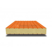 Сэндвич панели без замков с пенополиизоциануратом, ширина 1200 мм, толщина 10 мм, 0.5/0.5, RAL2004