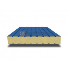 Сэндвич панели без замков с пенополиуретаном, ширина 1000 мм, толщина 20 мм, 0.5/0.5, RAL5005