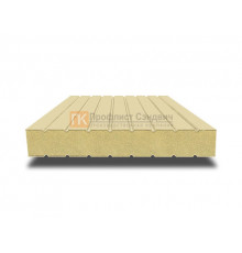 Сэндвич панели без замков с пенополиизоциануратом, ширина 1200 мм, толщина 40 мм, 0.5/0.5, RAL1014