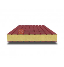 Сэндвич панели без замков с пенополиизоциануратом, ширина 1000 мм, толщина 10 мм, 0.5/0.5, RAL3011