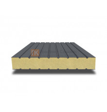 Сэндвич панели без замков с пенополиизоциануратом, ширина 1000 мм, толщина 20 мм, 0.5/0.5, RAL7024