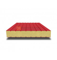 Сэндвич панели без замков с пенополиизоциануратом, ширина 1200 мм, толщина 10 мм, 0.5/0.5, RAL3020