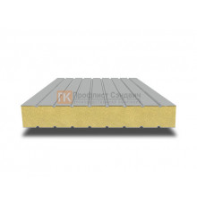 Сэндвич панели без замков с пенополиуретаном, ширина 1000 мм, толщина 20 мм, 0.5/0.5, RAL9006