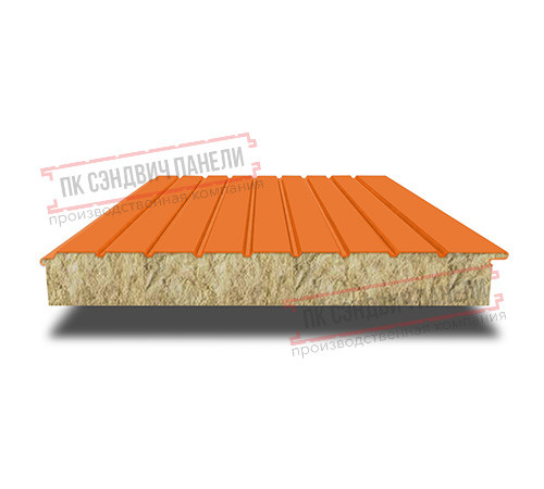 Сэндвич-панели двухслойные с минеральной ватой, ширина 1200 мм, толщина 20 мм, 0.5, RAL2004
