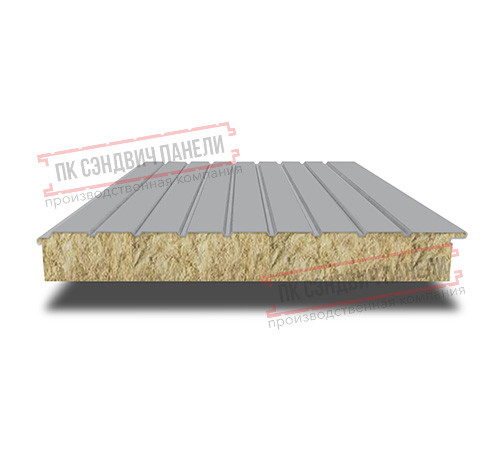 Сэндвич-панели двухслойные с минеральной ватой, ширина 1200 мм, толщина 20 мм, 0.5, RAL7004