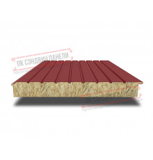 Сэндвич-панели двухслойные с минеральной ватой, ширина 1000 мм, толщина 20 мм, 0.5, RAL3011