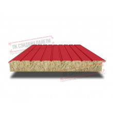 Сэндвич-панели двухслойные с минеральной ватой, ширина 1200 мм, толщина 10 мм, 0.5, RAL3020