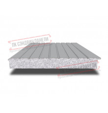 Сэндвич-панели двухслойные с пенополистиролом, ширина 1200 мм, толщина 10 мм, 0.5, RAL7004