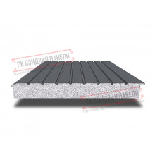 Сэндвич-панели двухслойные с пенополистиролом, ширина 1000 мм, толщина 20 мм, 0.5, RAL7024