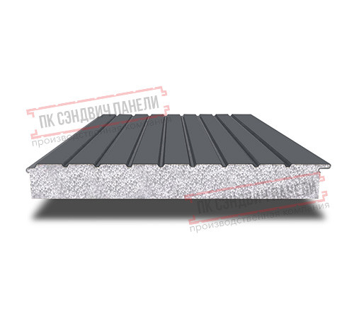 Сэндвич-панели двухслойные с пенополистиролом, ширина 1200 мм, толщина 20 мм, 0.5, RAL7024