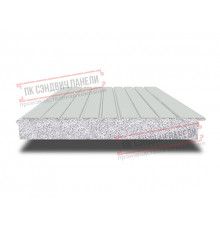 Сэндвич-панели двухслойные с пенополистиролом, ширина 1000 мм, толщина 10 мм, 0.5, RAL7035