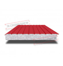 Сэндвич-панели двухслойные с пенополистиролом, ширина 1000 мм, толщина 20 мм, 0.5, RAL3020