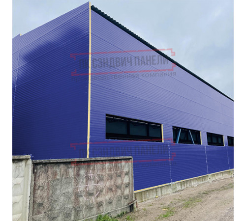 Сэндвич-панели двухслойные с пенополистиролом, ширина 1000 мм, толщина 30 мм, 0.5, RAL5002