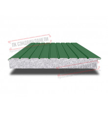 Сэндвич-панели двухслойные с пенополистиролом, ширина 1000 мм, толщина 20 мм, 0.5, RAL6002