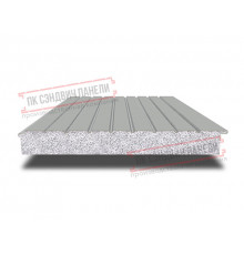 Сэндвич-панели двухслойные с пенополистиролом, ширина 1200 мм, толщина 40 мм, 0.5, RAL9006