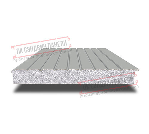 Сэндвич-панели двухслойные с пенополистиролом, ширина 1200 мм, толщина 40 мм, 0.5, RAL9006