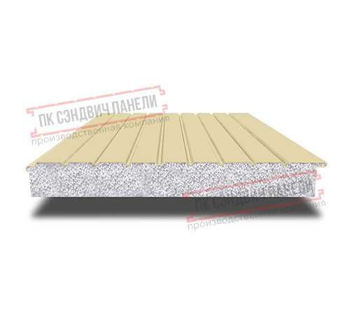 Сэндвич-панели двухслойные с пенополистиролом, ширина 1200 мм, толщина 30 мм, 0.5, RAL1014