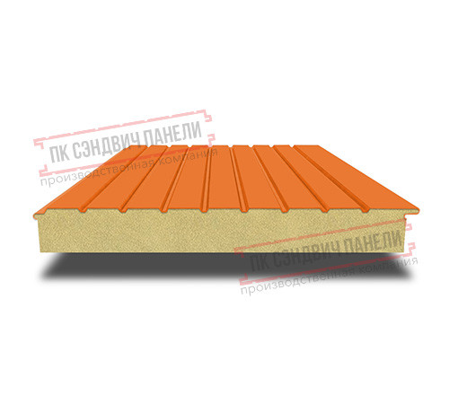 Сэндвич-панели двухслойные с пенополиуретаном, ширина 1200 мм, толщина 50 мм, 0.5, RAL2004